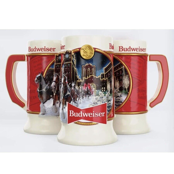 2020 Clydesdale Holiday Stein - Brewery Lights - 41St Edition - Ceramic Beer Mug - Picture 1 of 2
